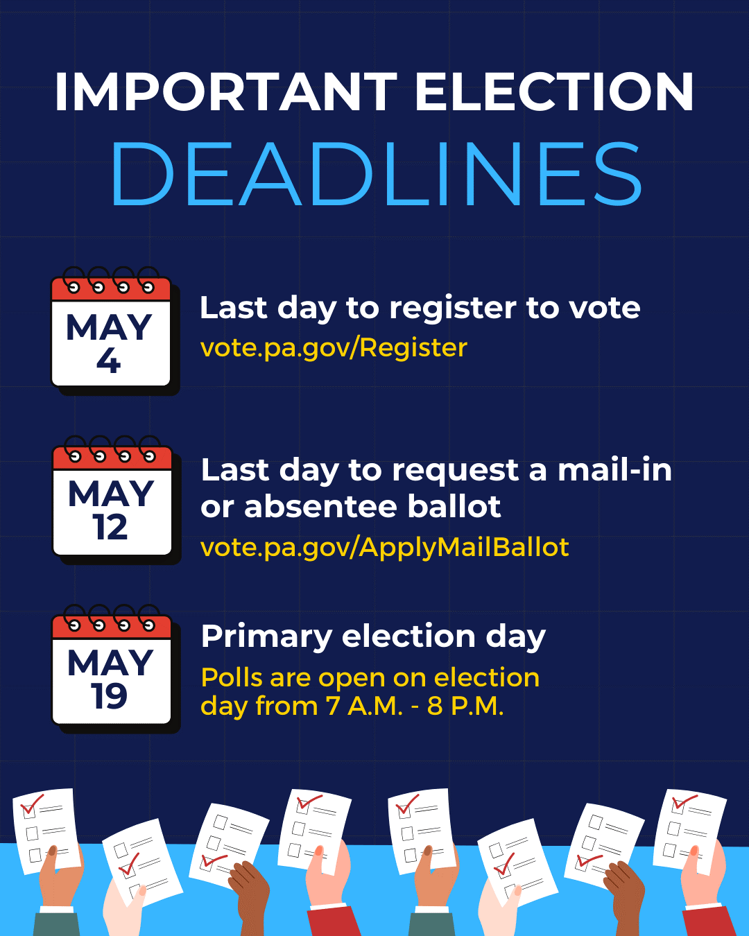 The May Primary is just around the corner!